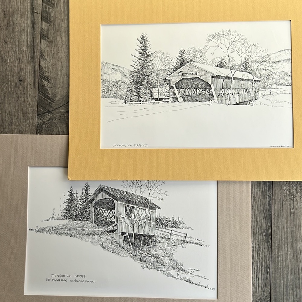 Bridge Prints by Clark M. Goff 1973 & 1978